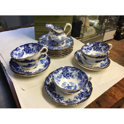 407 - Qty of Minton vintage blue and white china