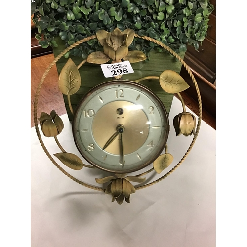 298 - Vintage Smith wall clock - CLOCKS AND WATCHES ARE NOT TESTED