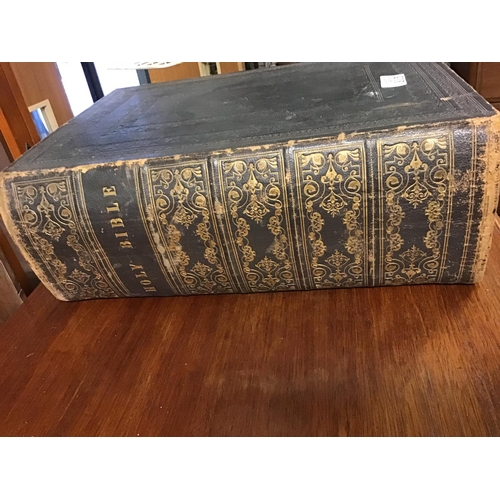 315 - Very large 1885 Family Bible with picture plates inside