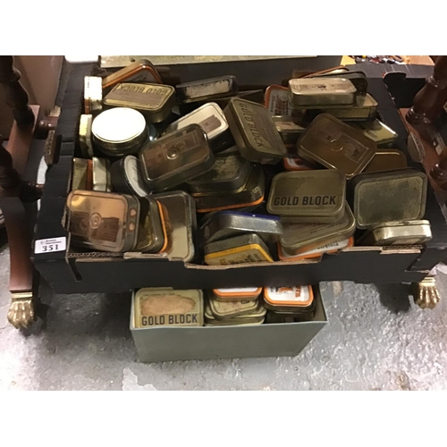 351 - Very large qty of mainly vintage tobacco tins