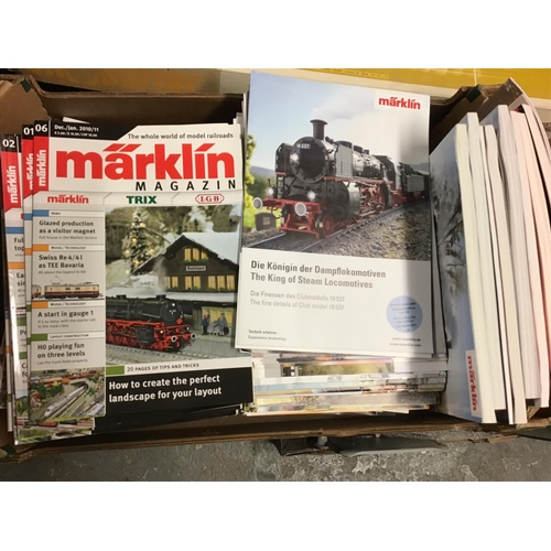 354 - Box of Marklin railway magazines