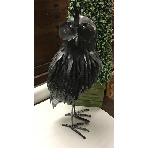 260 - Metal Owl figure overall height 23 inches - Great for garden