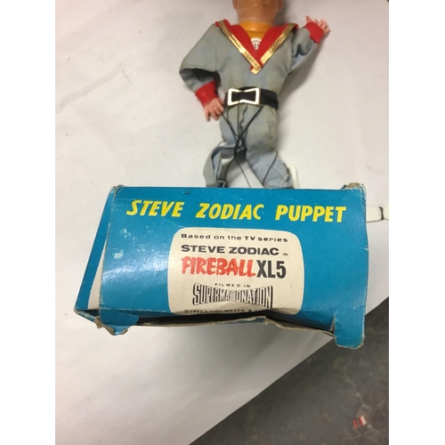 276A - Boxed vintage Fireball XL5 Steve Zodiac puppet