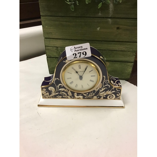 279 - Wedgwood Cornucopia clock - CLOCKS AND WATCHES ARE NOT TESTED