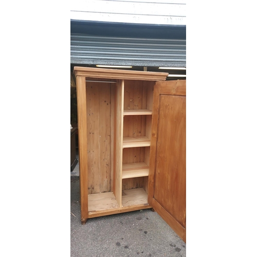 15 - Vintage old pine cupboard/Wardrobe - COLLECTION ONLY