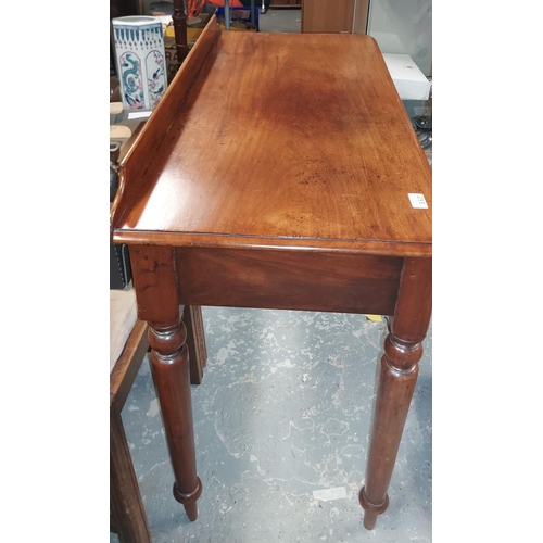 352 - 2 Drawer hall table with upstand - COLLECTION ONLY