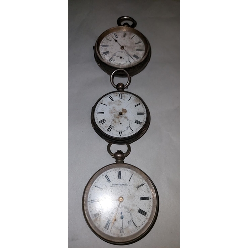 626 - 13 x Mixed pocket watches in various conditions inc The Plan watch made in Neuchatel - Some silver -... 