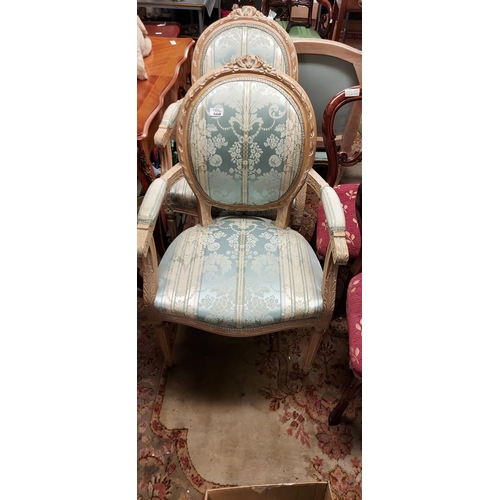 660 - 2 x Nice upholstered chairs - COLLECTION ONLY