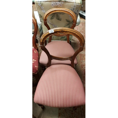 662 - 2 x Occasional chairs - COLLECTION ONLY