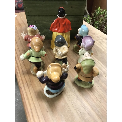 113 - Lovely collectable Beswick Snow White & The 7 Dwarfs