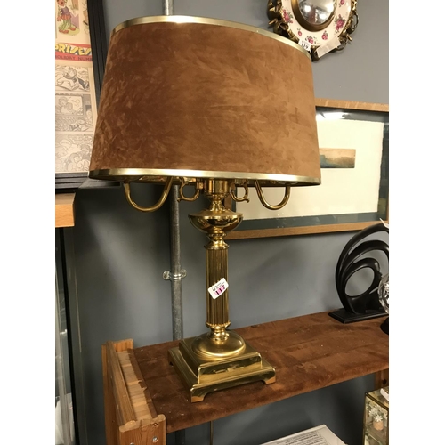 117 - Very nice table lamp & shade - ELECTRICAL ITEMS SHOULD BE CHECKED BY A QUALIFIED ELECTRICIAN