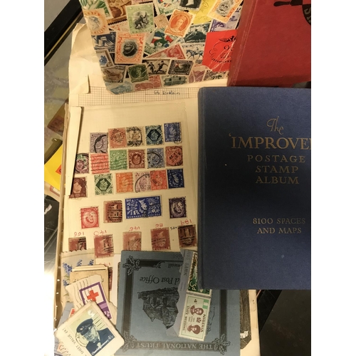 197 - Qty of vintage stamp albums etc