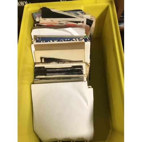 296 - Small box of 45's - Approx 80 inc Blondie, Police etc