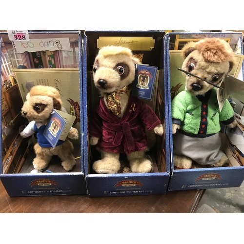 328 - 6 x New boxed Meerkats