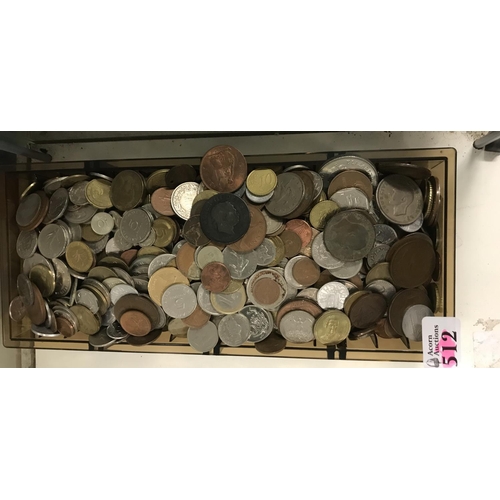 512 - Box of mixed coins