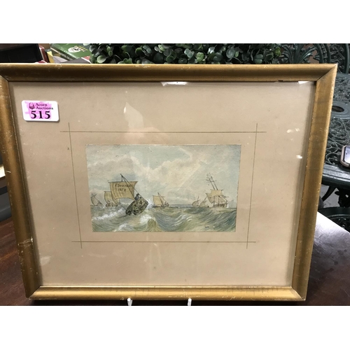 515 - Early Framed & Glazed picture - Possibly S. Duncan 1859