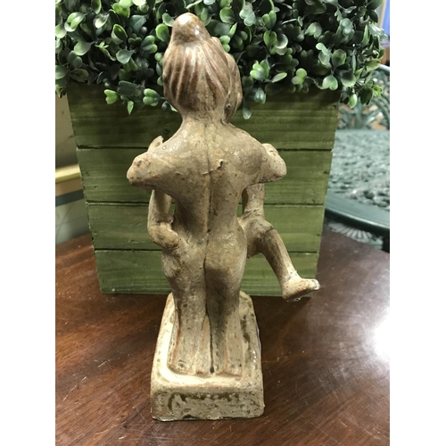 516 - Unusual erotic pottery figure - Unknown origin