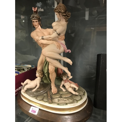 530 - Beautiful large Capodimonte figure - COLLECTION ONLY