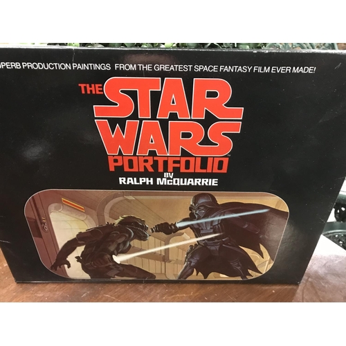 545 - Star Wars portfolio by Ralph McQuarrie with 21 coloured pictures