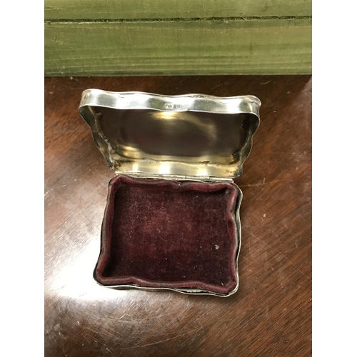 568 - Lovely hallmarked silver trinket box