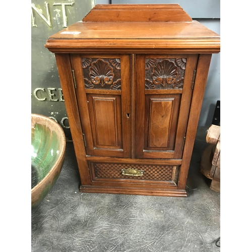 594 - Lovely vintage smokers cabinet