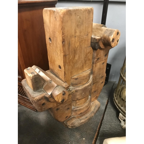 598 - Unusual wooden part of a ship - Great door stop or decoration