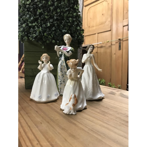 60 - 3 x Small Royal Doulton figures & Royal Doulton figure 