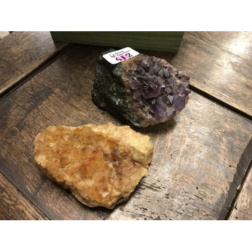 612 - Piece of Amethyst & Quartz