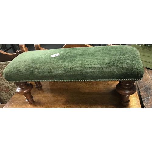 719 - Early newly upholstered foot stool