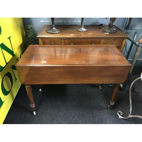 755B - Lovely single drawer vintage drop leaf table - COLLECTION ONLY OR ARRANGE YOUR OWN COURIER