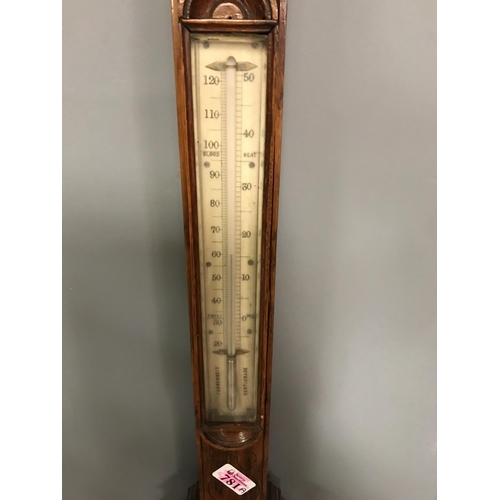 781A - Beautiful early J. Steward of London stick barometer