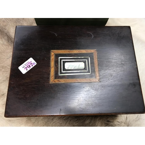 797A - Good quality inlaid Mother Of Pearl wooden box