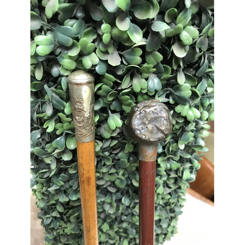 802 - 2 x Military swagger sticks