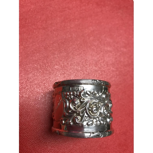 855 - Silver hallmarked napkin ring