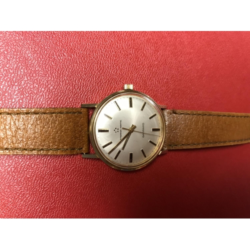 855A - 9ct Gold vintage Garrard wrist watch. Presented by FORD for service years. In original FORD/Garrard ... 