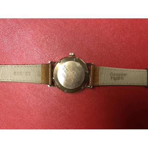 855A - 9ct Gold vintage Garrard wrist watch. Presented by FORD for service years. In original FORD/Garrard ... 