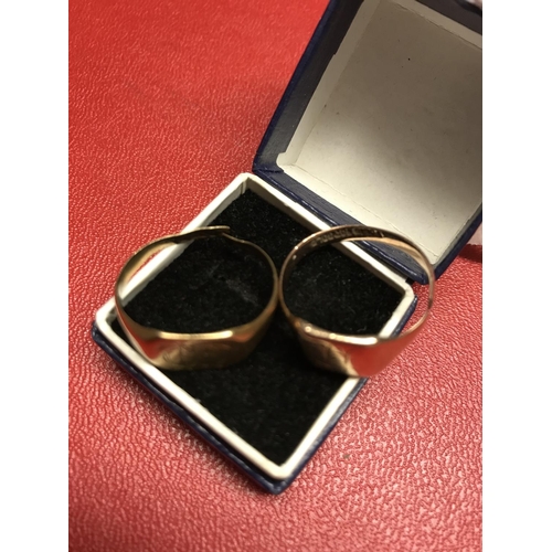 857A - 2 x 9ct gold ring for scrap