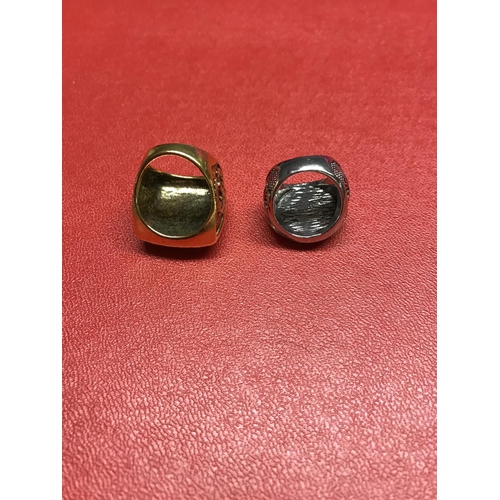 861B - 2 x Gents Masonic rings