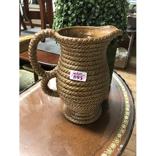 895 - Large vintage rope jug