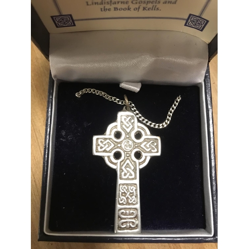 91 - Boxed ornate Celtic Cross