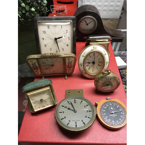 949 - 2 x Boxes of lovely vintage alarm clocks - CLOCKS AND WATCHES ARE NOT TESTED