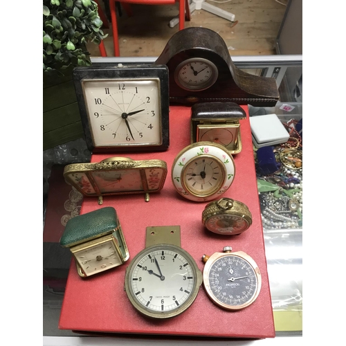 949 - 2 x Boxes of lovely vintage alarm clocks - CLOCKS AND WATCHES ARE NOT TESTED