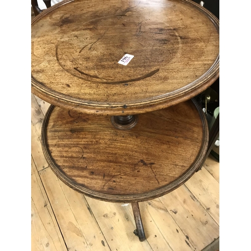 961 - Very nice early wooden two tier Lazy Susan - COLLECTION ONLY OR ARRANGE OWN COURIER