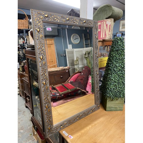 140 - Lovely large decorative mirror - 2ft 4 inches wide x 3ft 4 inches length - COLLECTION ONLY OR ARRANG... 