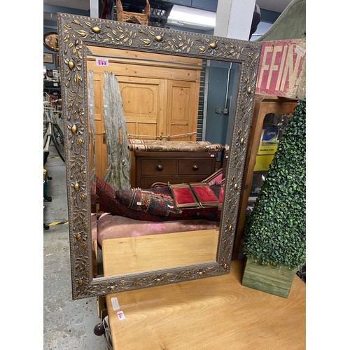 140 - Lovely large decorative mirror - 2ft 4 inches wide x 3ft 4 inches length - COLLECTION ONLY OR ARRANG... 