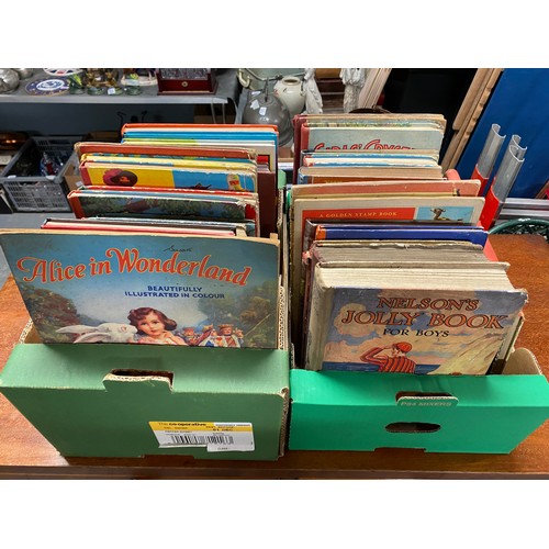 424 - 2 x Small boxes of vintage childrens books