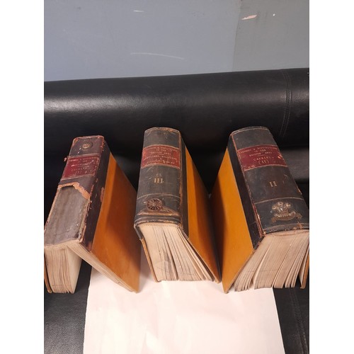 560 - 3 x Rare beautiful Volumes of unusual Military books all with hand tinted plates, Cavalry & Artiller... 