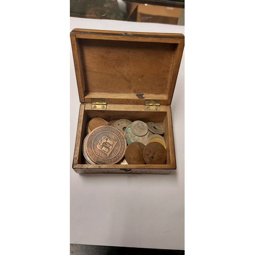 201 - Tray of various mixed coins mainly British