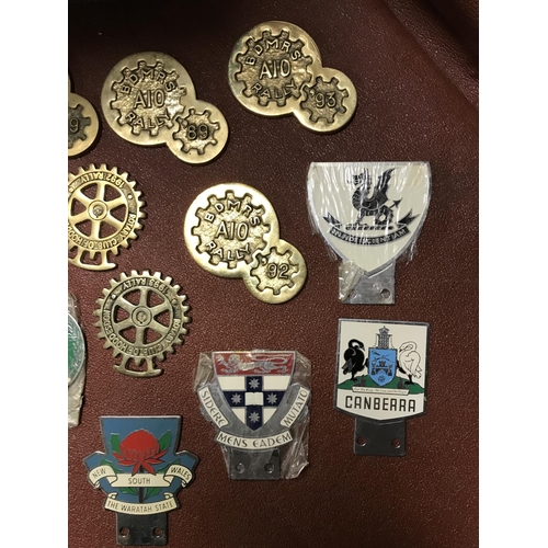 109 - Qty of lovely Rally badges & car badges