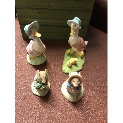 112 - 4 x Brambly Hedge figures inc 2 x Beswick